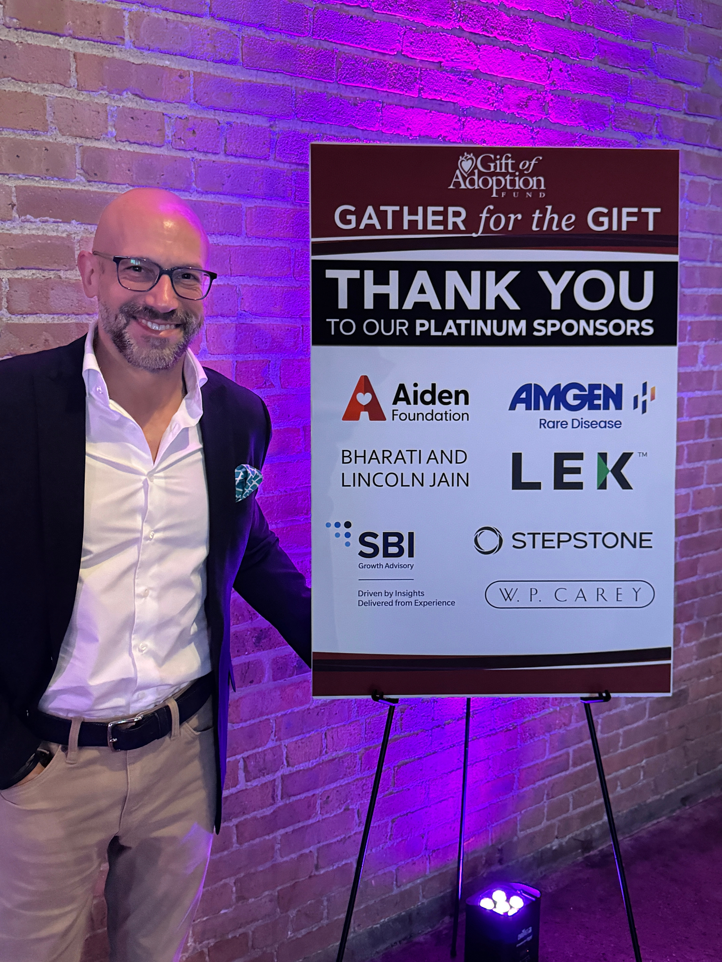Ryan Sprance at Gift of Adoption Fund — Gather for the Gift event